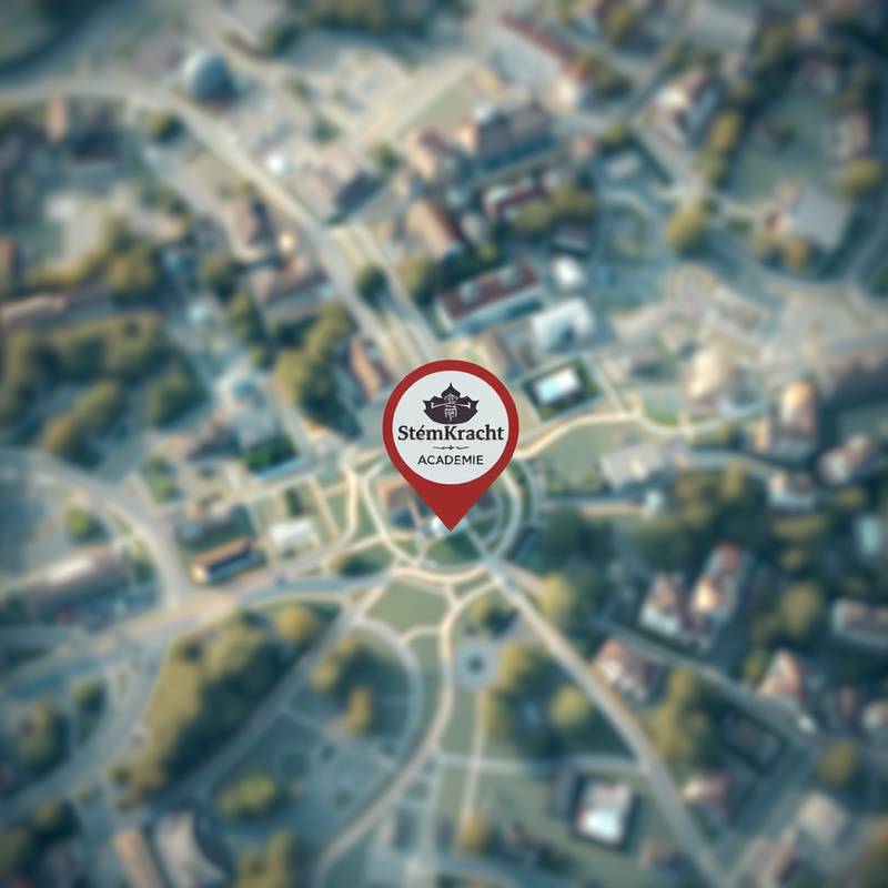 Kaartmarkering op de locatie van StemKracht Academie